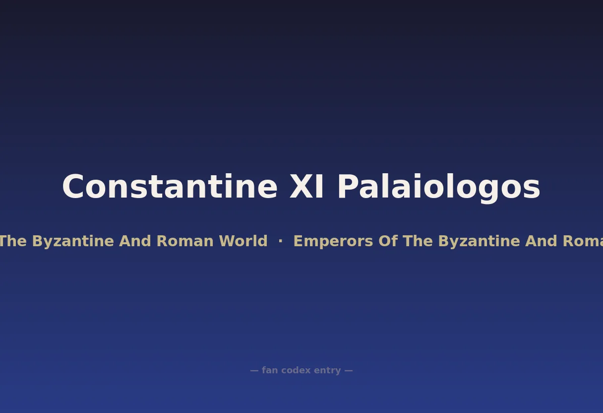 Constantine XI Palaiologos
